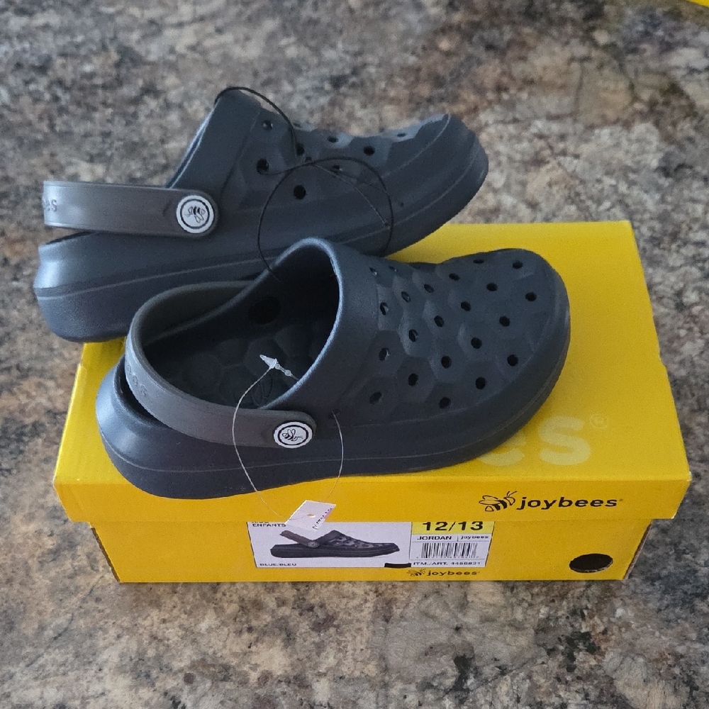 Joybees Size 12 / 13 NEW Dark Blue Navy Boy's Clogs